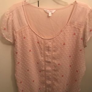 Lauren Conrad short sleeve blouse